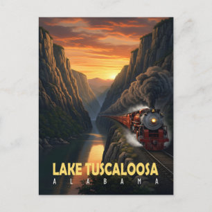 Postal Cañón al atardecer – Lago Tuscaloosa, Alabama