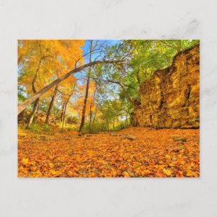 Postal Cañón de aldea india en otoño, Columbus, Ohio