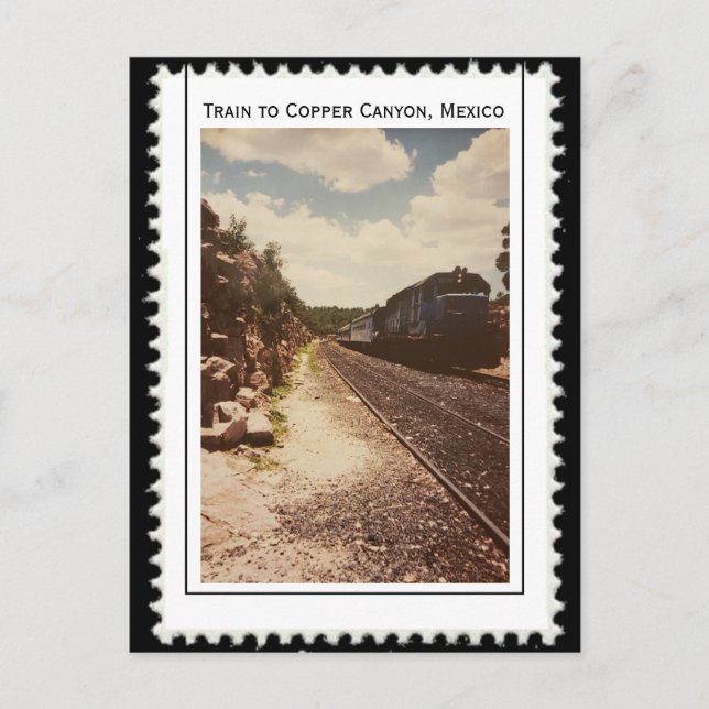 Postal Cañón de cobre, México (Anverso)