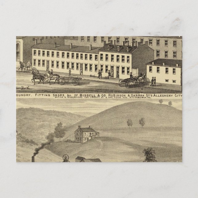 Postal Cañón de cocinas, tiendas de confección (Anverso)