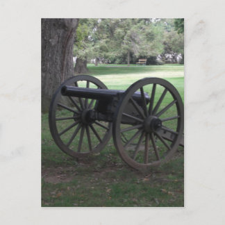 Postal Cañón de guerra civil en Gettysburg