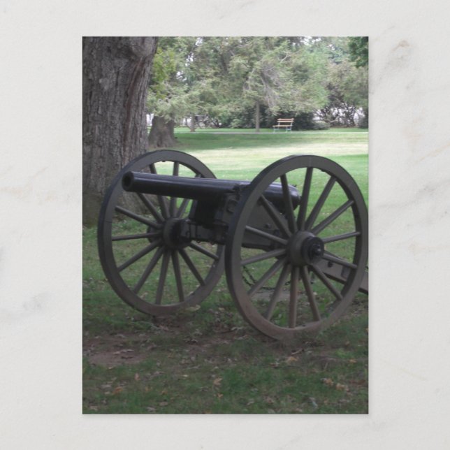 Postal Cañón de guerra civil en Gettysburg (Anverso)