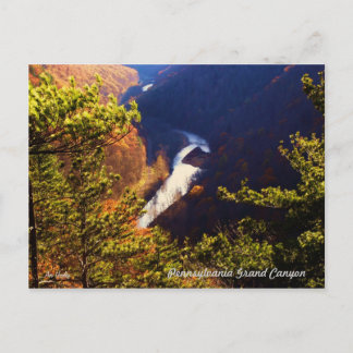 Postal Cañón de la garganta del arroyo de Pino con vistas