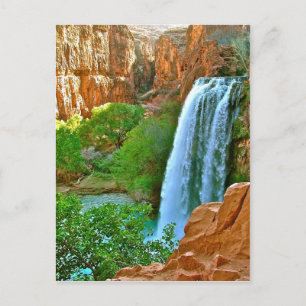 Postal Cañón de las cataratas de Havasu