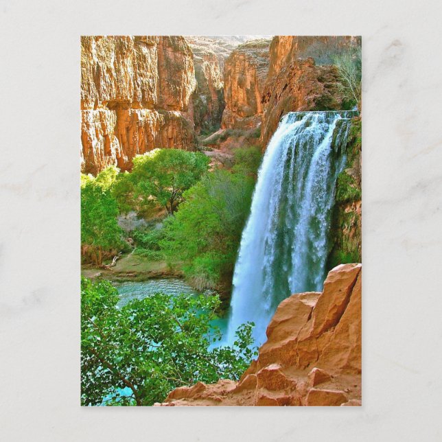 Postal Cañón de las cataratas de Havasu (Anverso)
