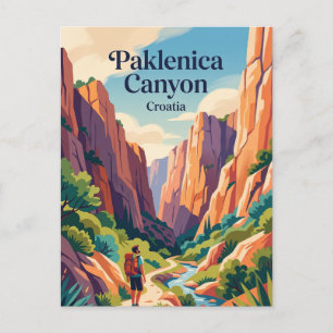 Postal Cañón de Paklenica Croacia