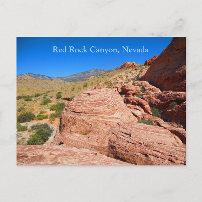 Postal Cañón de Rock Rojo cerca del Boulevard Las Vegas (Anverso)