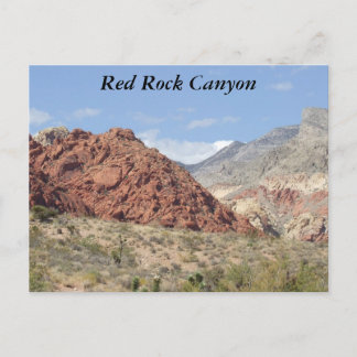 Postal Cañón de Rock Rojo, desierto de Mojave, cerca de L