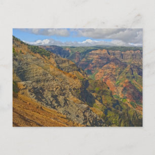 Postal Cañón de Waimea, Kauai, Hawái