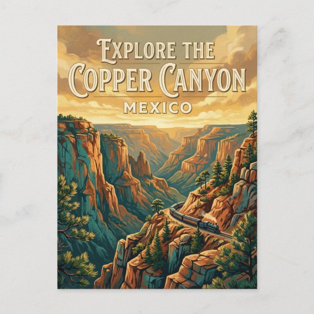 Postal Cañón del Cobre (Anverso)