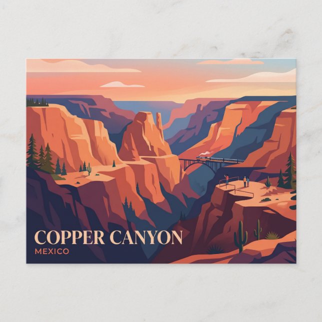 Postal Cañón del Cobre México (Anverso)