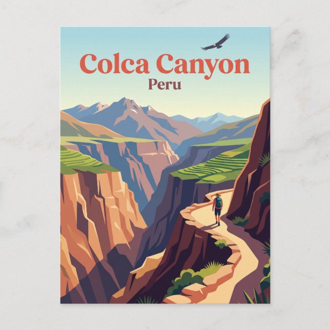 Postal Cañón del Colca Perú (Anverso)