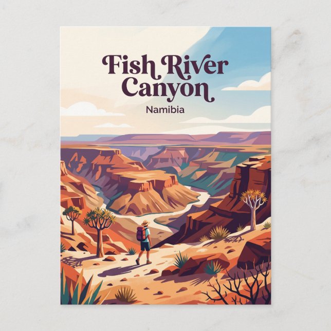 Postal Cañón del río Fish Namibia (Anverso)