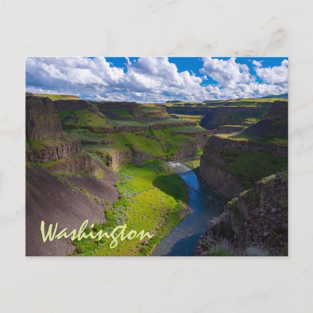 Postal Cañón del río Palouse Estado de Washington (Anverso)
