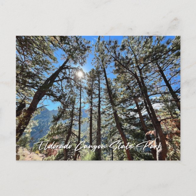Postal Cañón Eldorado, CO Postcard (Anverso)