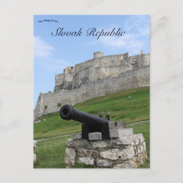 Postal Cañón en el Castillo Spis de la República Eslovaca