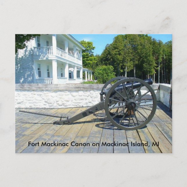 Postal Canon en Fort Mackinac (Anverso)