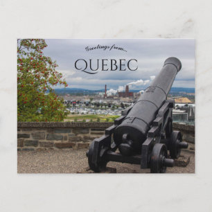 Postal Cañón en Quebec Canadá