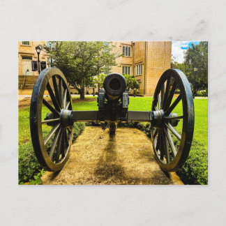 Postal Cañón histórico en el Colegio Militar de Georgia