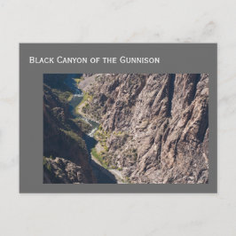 Postal Cañón negro del parque nacional de Gunnison