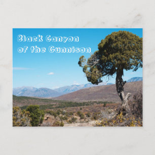 Postal Cañón negro del parque nacional de Gunnison