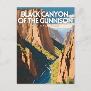 Postal Cañón Negro del Parque Nacional de Gunnison Tradit