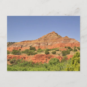 Postal Cañón Palo Duro, Texas. Capas de roca sucesivas