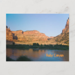 Postal Cañón Ruby cerca de Grand Junction, Colorado