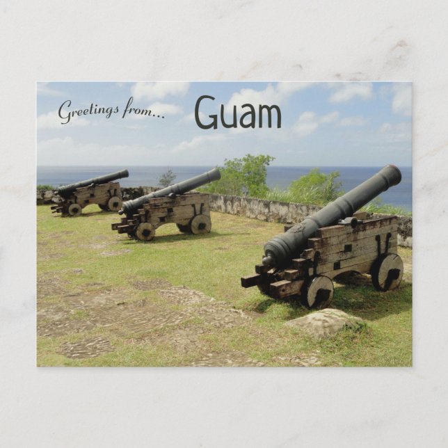 Postal Cañones de Guam (Anverso)
