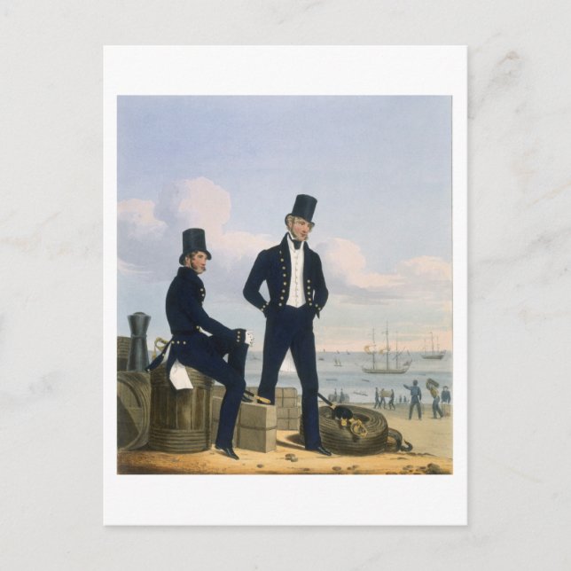 Postal Cañones, lanchas y carpinteros, placa 11 de (Anverso)