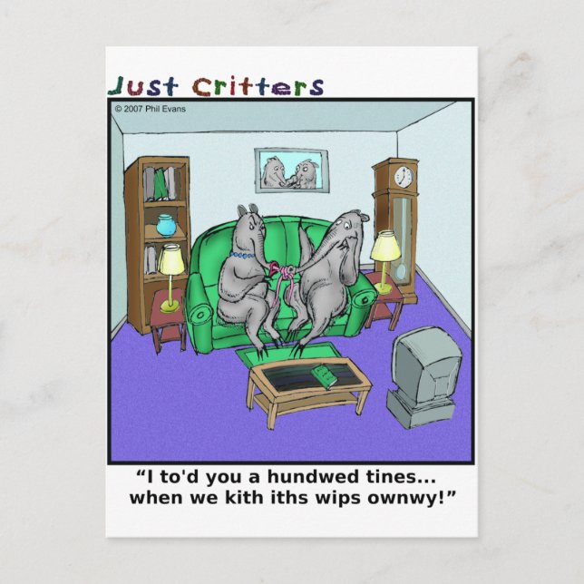 Postal Cansancio de lengua (Anverso)