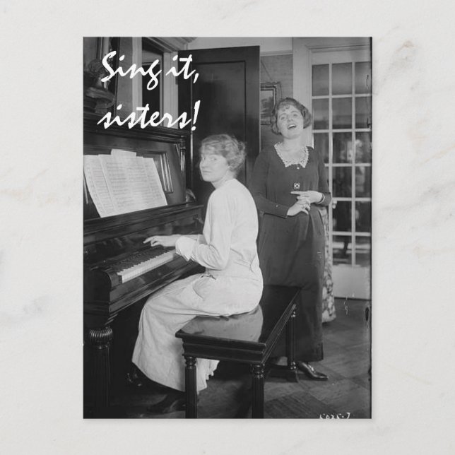 Postal Canta, Hermanas Postcard (Anverso)