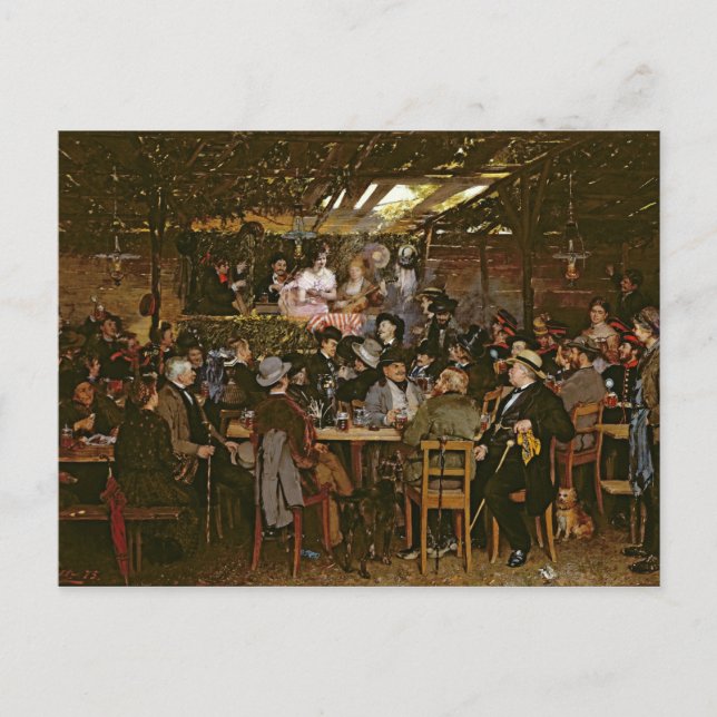 Postal Cantando a una multitud cautiva (Anverso)