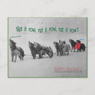 Postal Cantando perros confitados: Coro de SItka Alaska M