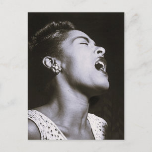 Postal Cantante de blues femenina de la década de 1940 en