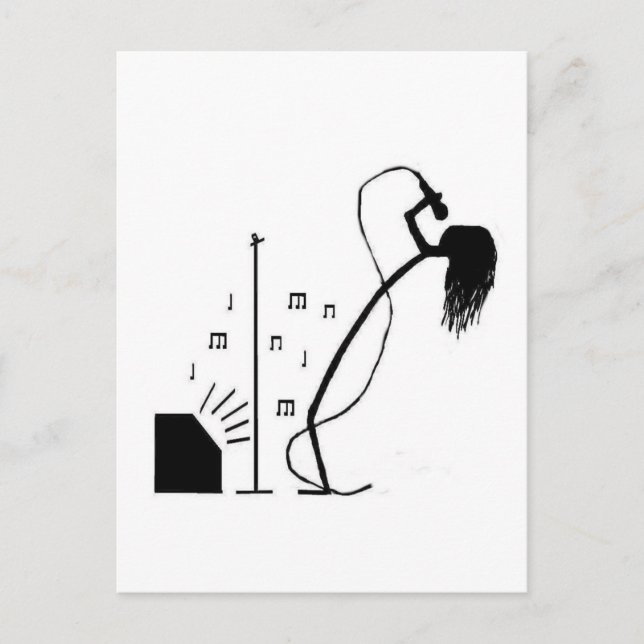 Postal Cantante de palos (Anverso)