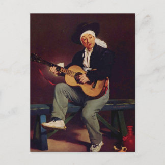 Postal Cantante español - Edouard Manet