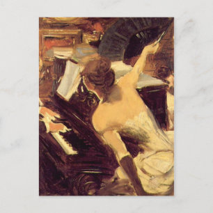 Postal Cantante Mondana - Boldini