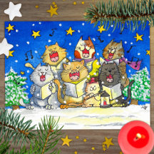 Cantantes de Cat Carol postean graciosa y graciosa