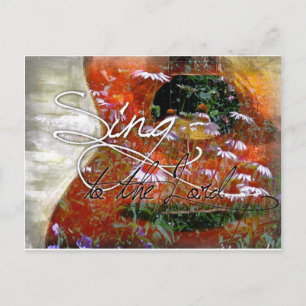 Postal Cantar al Señor