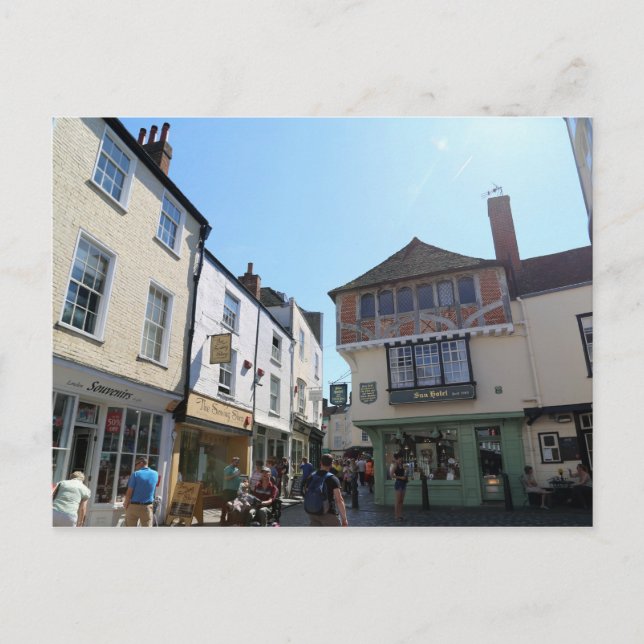 Postal Canterbury, Kent, Reino Unido (Anverso)