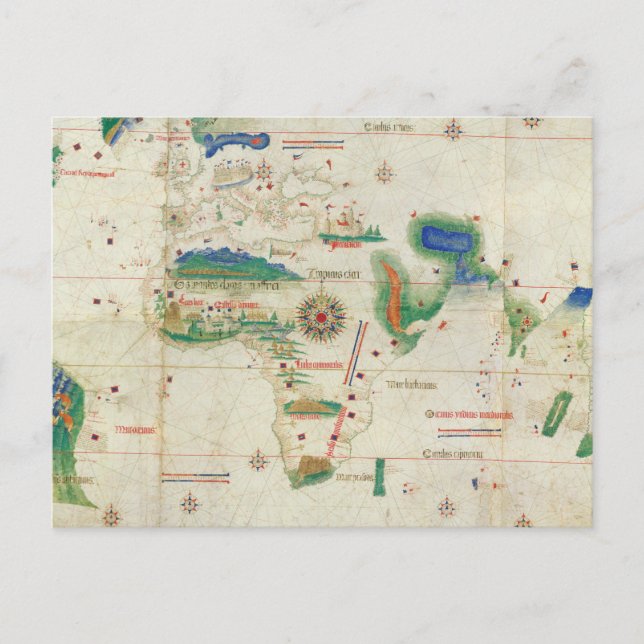 Postal Cantino Planisphere | 1502 (Anverso)