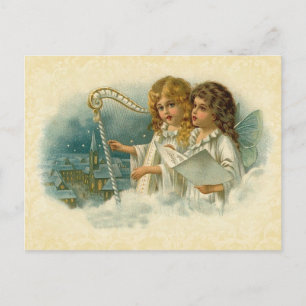 Postal Canto de los ángulos de Ilustracion vintage