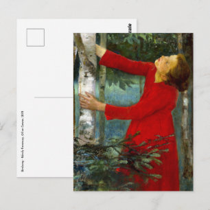 Postal Canto de pájaro - Károly Ferenczy