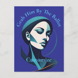 Postal Canto Kamala Lady 2024 Papeleta Thunder_Cove