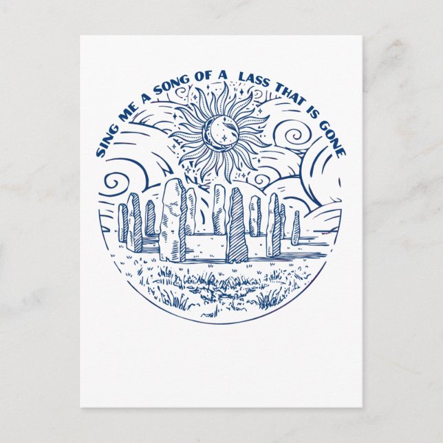 Postal Canto Me A Song (Anverso)