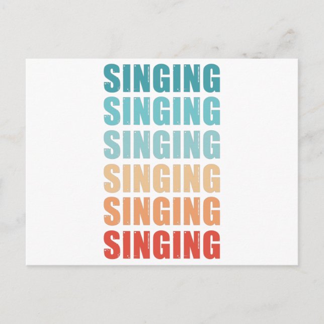 Postal Canto Retro Regalo Vintage (Anverso)