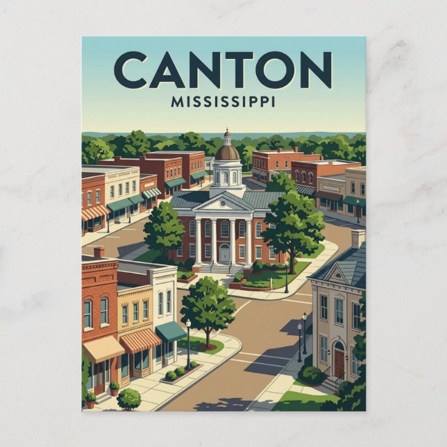 Postal Canton, Misisipi (Anverso)