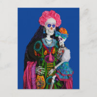 Canvas de cráneo de azucar para niños de Catrina y