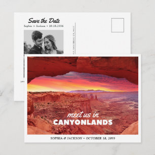 Postal Canyonlands National Park Boda Save the Date